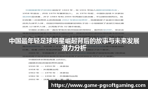 中国最年轻足球明星崛起背后的故事与未来发展潜力分析